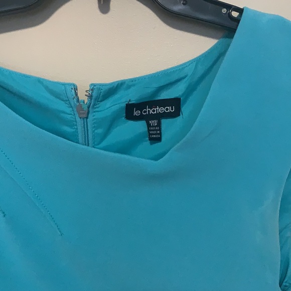 Le Château Asymmetrical Blue Evening Dress - XXS - Picture 2 of 3